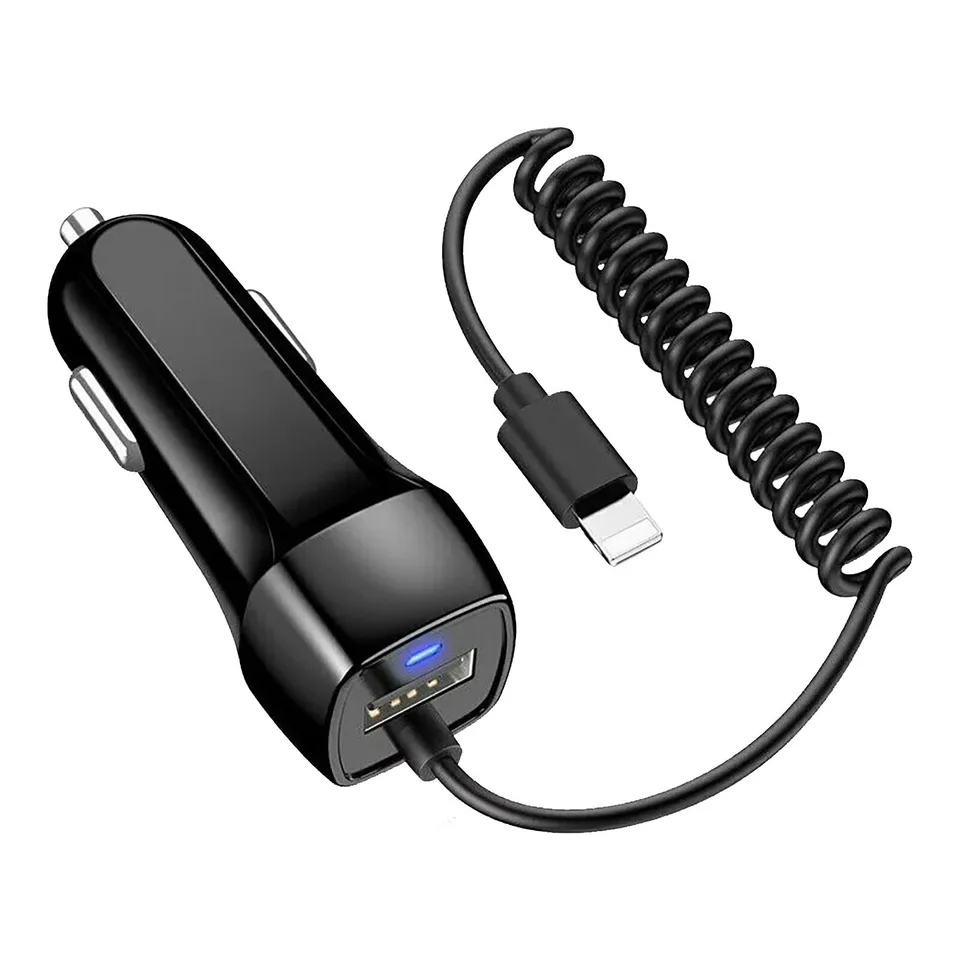 Nabíjačku automobilu pre väzenie USB pre iPhone 13 12 11 Pro Max 8 7 + rýchle nabíjanie s káblom nabíjačky s extra nabíjačkou Long
