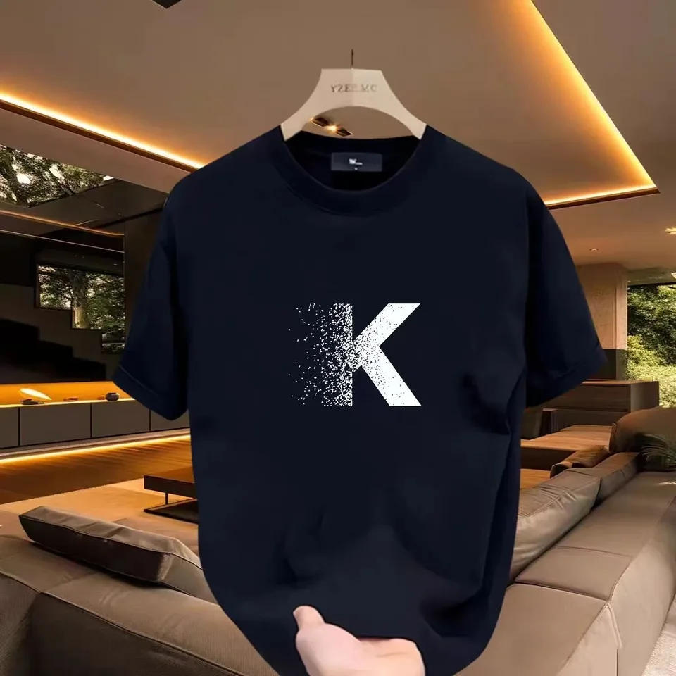 Nadmerná športová špičková trendy grafické tričká Men letné bavlnené tričko Harajuku High Street košeľa módne pánske oblečenie nové