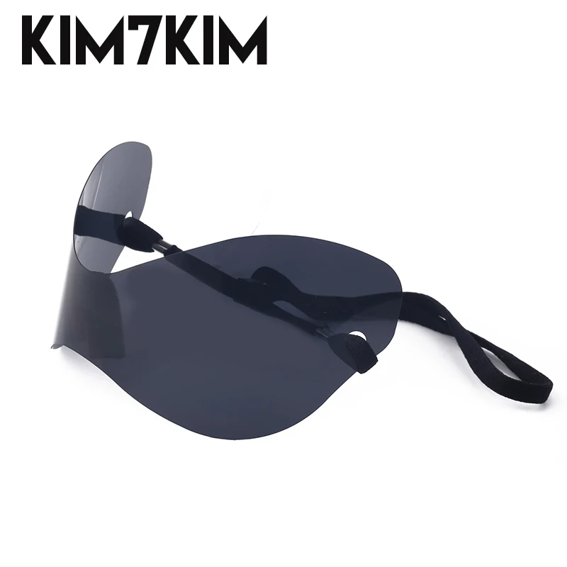 Nadmerné slnečné okuliare Y2K Ženy 2024 Trendy luxusnej značky Punk Sun Glass pre mužov 2000 sa obal okolo futuristických slnečných okuliarov