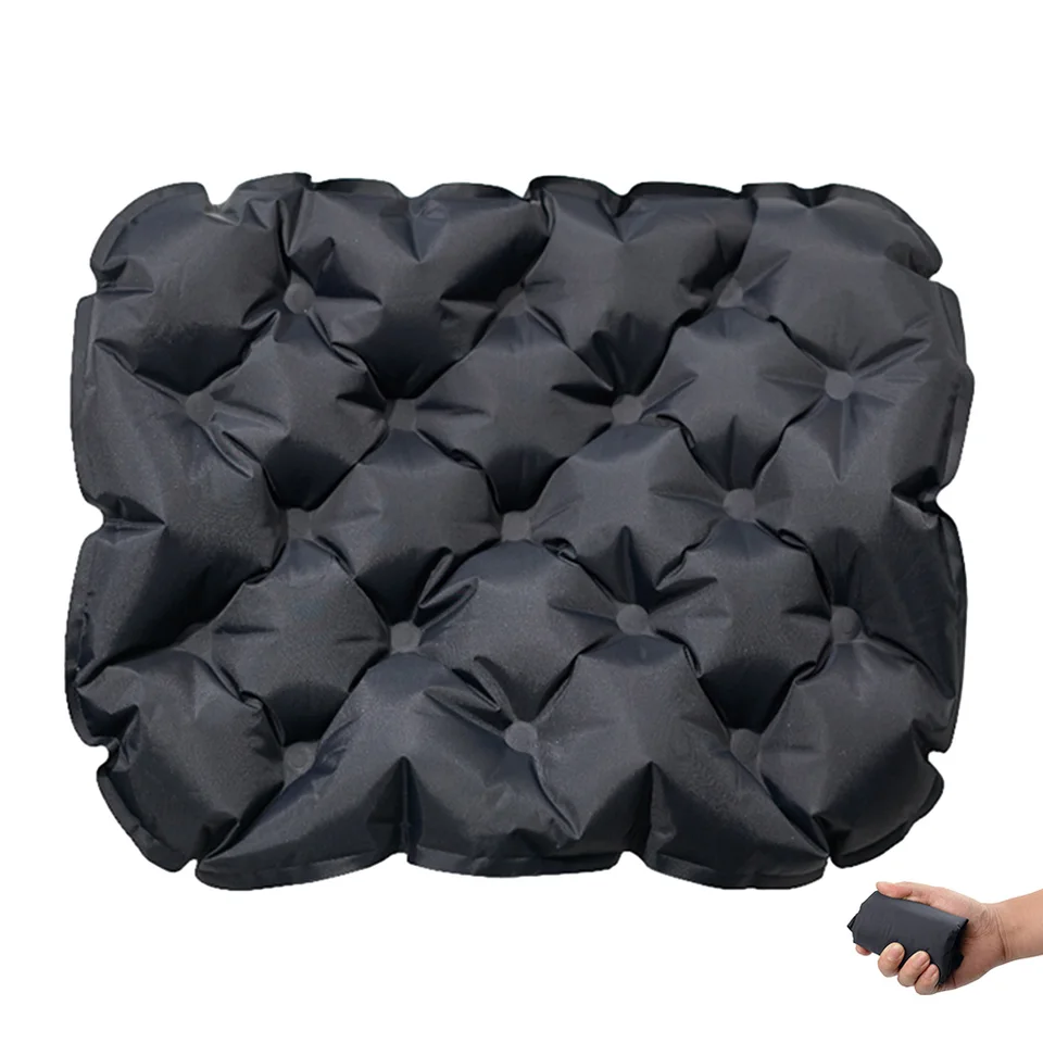 Nafukovacie vonkajšie kempingové sedadlo Cushion 100 kg prenosné prenosné sedadlo pre domácu kanceláriu vankúš na turistický piknikový rybolov