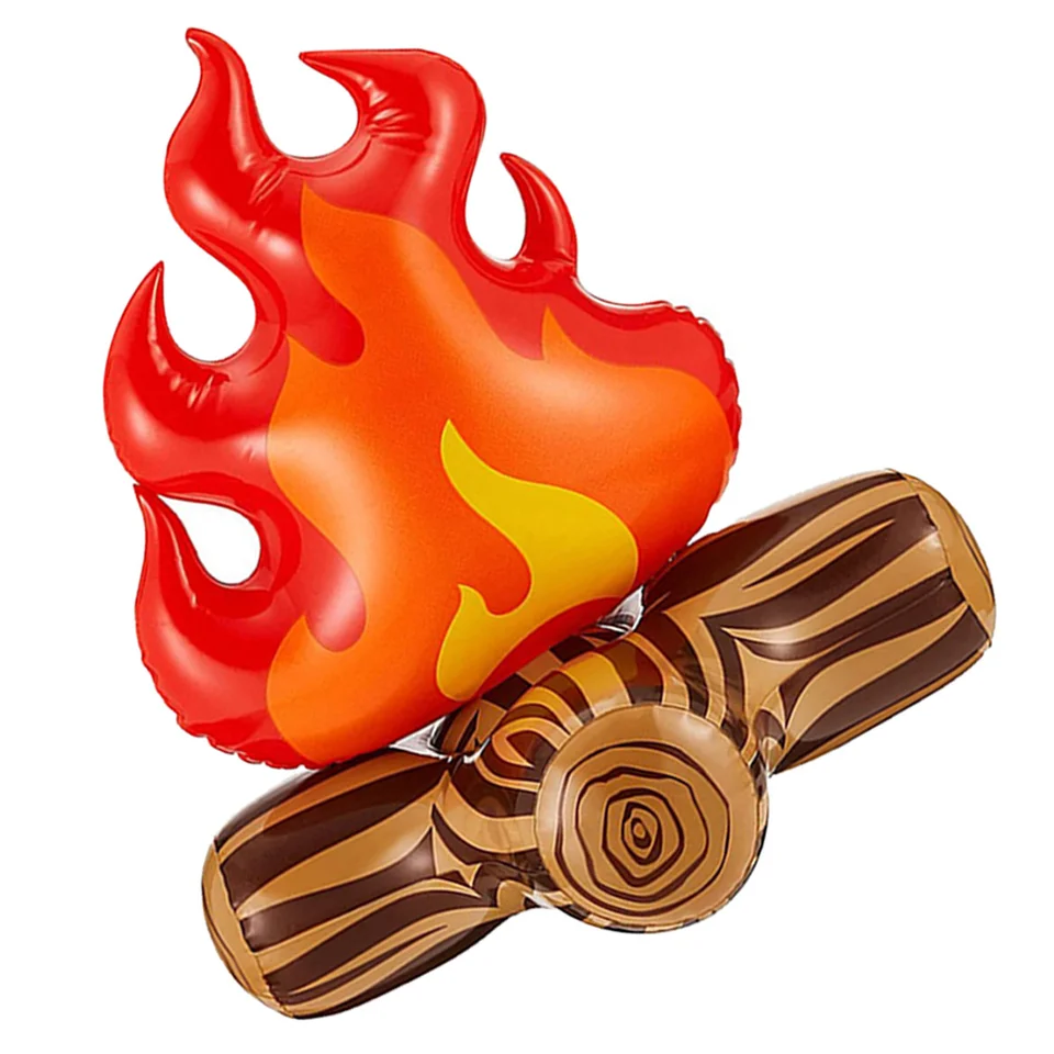 Nafukovací plameňový model dekorácie na dvore rekvizity PVC Bonfire Camping Party Accessory Balóny Campfire Garden batoľa falošné