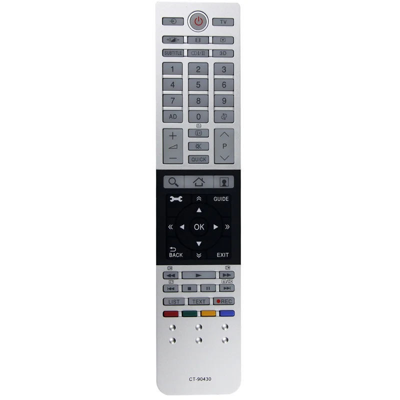 Nahraďte diaľkové ovládanie CT 90430 pre Toshiba 4K Ultra HD TV HD Smart TV