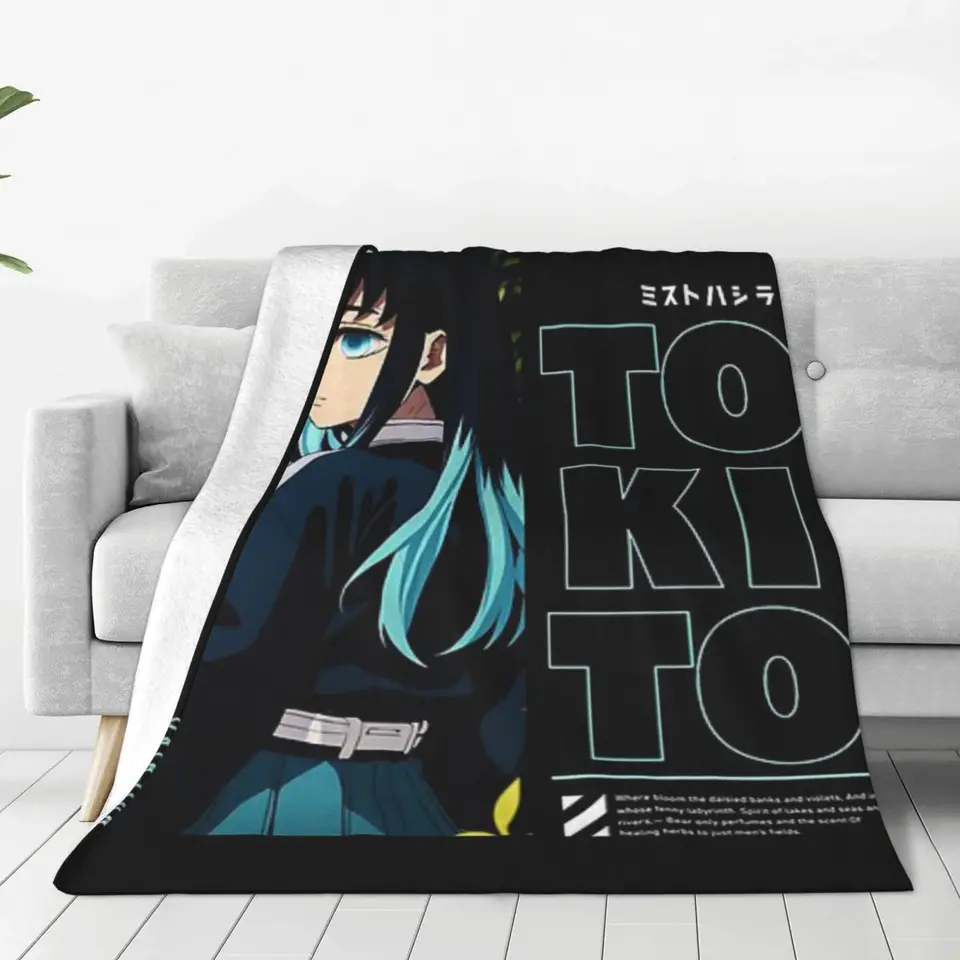 Nahrševá detská prikrývka Muichiro Tokito - Demon Slayer Sofa Camp Spal Bedspread