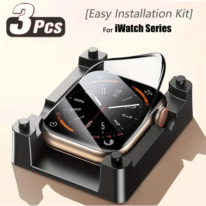 Nainštalujte chránič obrazovky podnosovej obrazovky pre Apple Watch Ultra Series 9 8 7 6 5 4 3 SE Ochranné IWATCH 49 mm 45 mm 41 mm 44 mm 42 mm 40 mm 38 mm