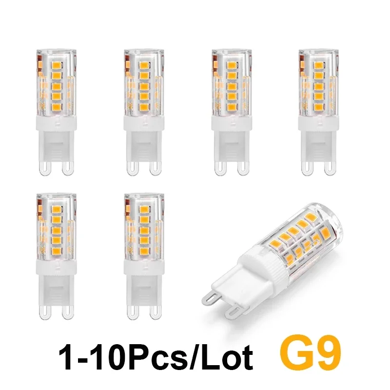 Najjasnejšie G9 LED žiarovka AC 220V 3W keramická SMD2835 LED žiarovka 360 LEAM Uzlivo lusterné svetlo Svetlo nahradiť halogénové svetlá