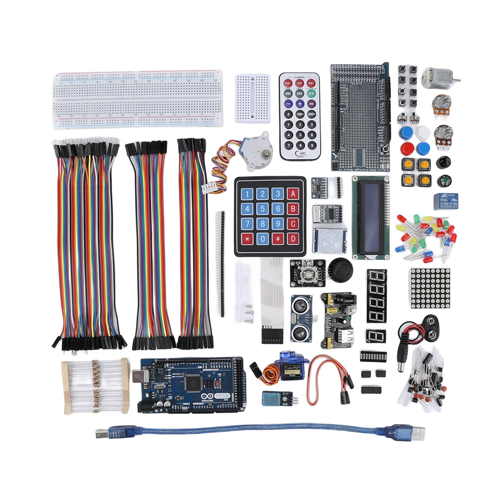 Najkompletnejšia štartovacia súprava ultrazvukový senzor Ultimate Starter Set Ultrazvuk Ranging Relay pre Arduino Mega2560 Nano