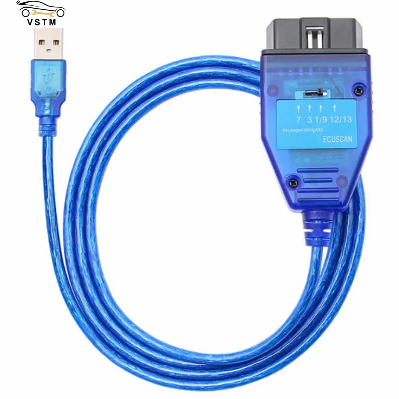 Najlepšie FTDI FT232RL FT232RQ Chip Automatické auto OBD2 Diagnostický kábel pre VAG pre Fiat KKL USB rozhranie automobilu CAR ECU SCAN