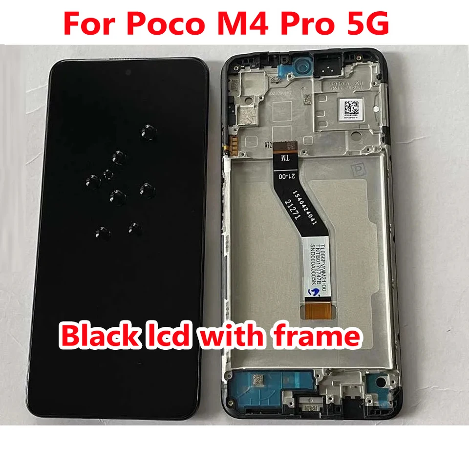 Najlepšie LCD pre Xiaomi Poco M4 Pro M4Pro 5G Displej dotykovej obrazovky sklenený panel Digitalizér Zostava snímača s rámom Mobile Pantalla