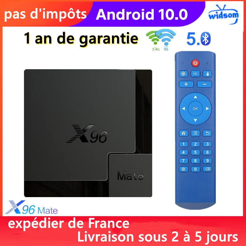 Najlepšie X96 Mate Smart Android 10.0 TV box Allwinner H616 4G32G 4G64G Player Medium Player X96 Smart TV Set Top Box Loď z Francúzska