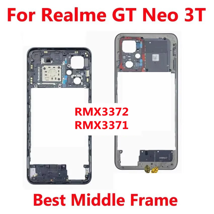 Najlepší nový stredný rámec pre Realme GT NEO 3T RMX3372 RMX3371 NÁHRADNÉ PREDNÉ PLATBY