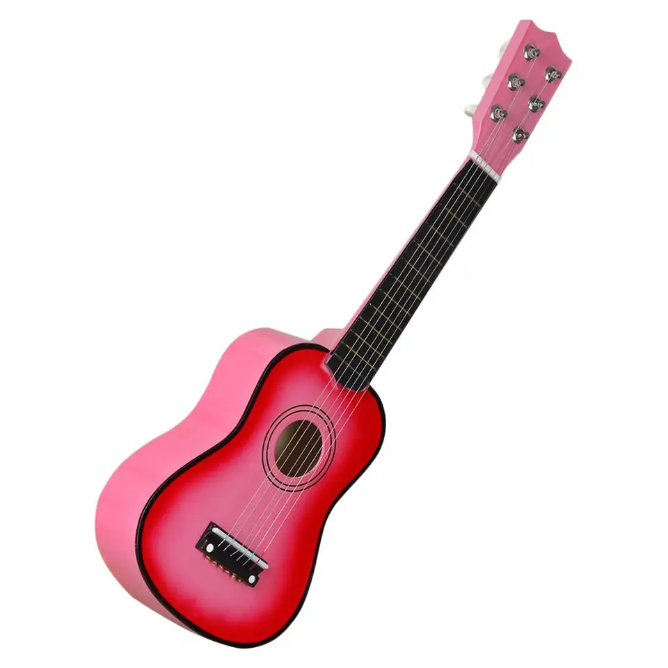 Najlepší solídny 1inch akustický gitarový hudobný nástroj pre deti Študenti Študenti vianočné narodeniny darček