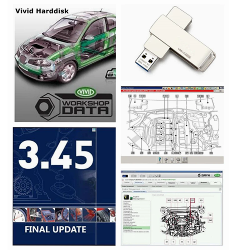 Najnovšia verzia Auto Data 3.45 a Vivid Workshop 10.2 Automatické opravy softvéru + Inštalácia Video Guide + Remote Instalt Help