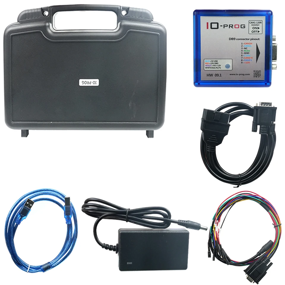 Najnovšie auto IO-prog IO Prog Plné programovanie nástrojov na opravu IO Power Upgrade Tool Automatické diely ECU Programovací náradie HW09.1