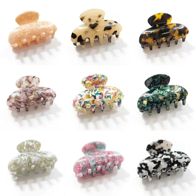 Najnovšie klipy na klipy na octanové vlasy Ženy Barrette CLAPp CLAMP Colors CRAB CRAB Girls Hairpin Hairpin Styling