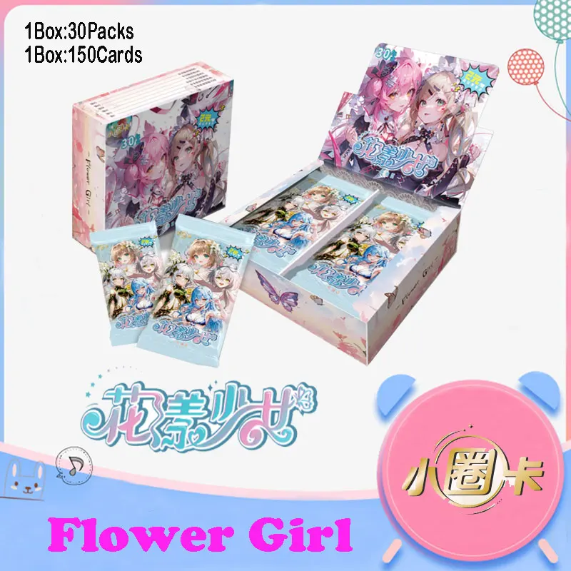 Najnovšie kvetinové dievčatá Collection Card Conber veľmi populárne krásne roztomilé anime Waifu Booster Box CCG Doujin Hračky a darček pre koníčky