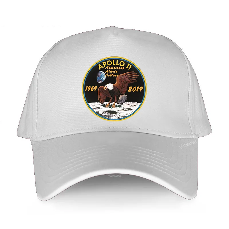 Najnovšie muži Summer Cap Cotton Hats Apollo 11 50. Zlaté výročie 1969 2019 Luxusná značka Baseball Caps Unisex Hip Hop Hat