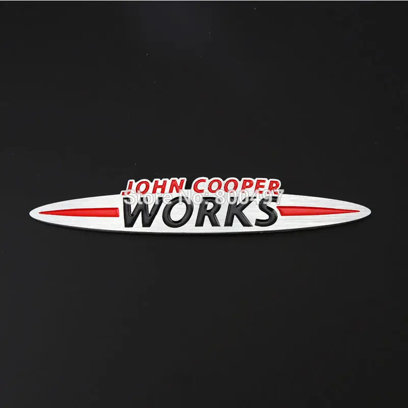Najnovší 3D hliníkový znak automobilu pre Mini JCW John Cooper Works EMBLEM CAR Auto Príslušenstvo adhézium logo auta Styling