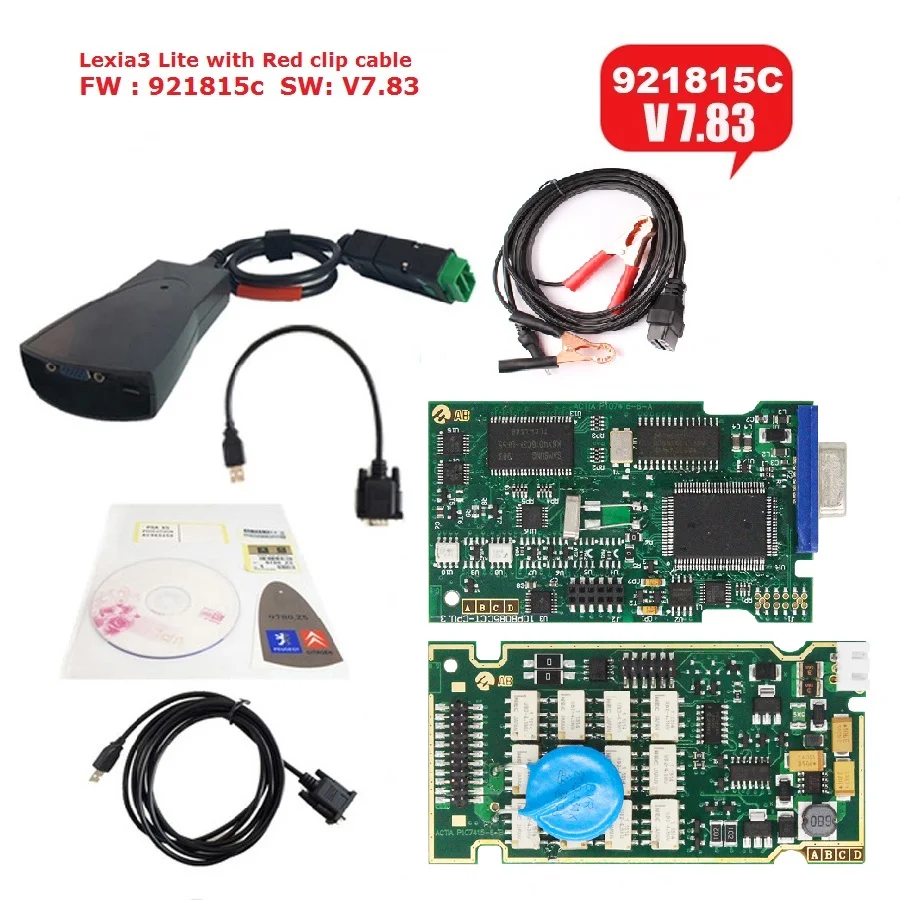 Najnovší diagbox v7.83/v9.91 Úplná aktualizácia pre Lexia3 PP2000 Lexia-3 Pridajte auto pre C-itroen/p-eogeot