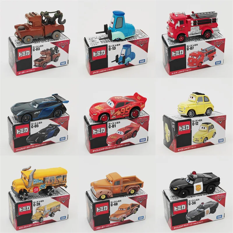 Najnovší Disney Pixar Metal Car Lightning McQueen Racing Family Jackson Storm Ramirez 1:55 Die Cast zliatiny deti hračky