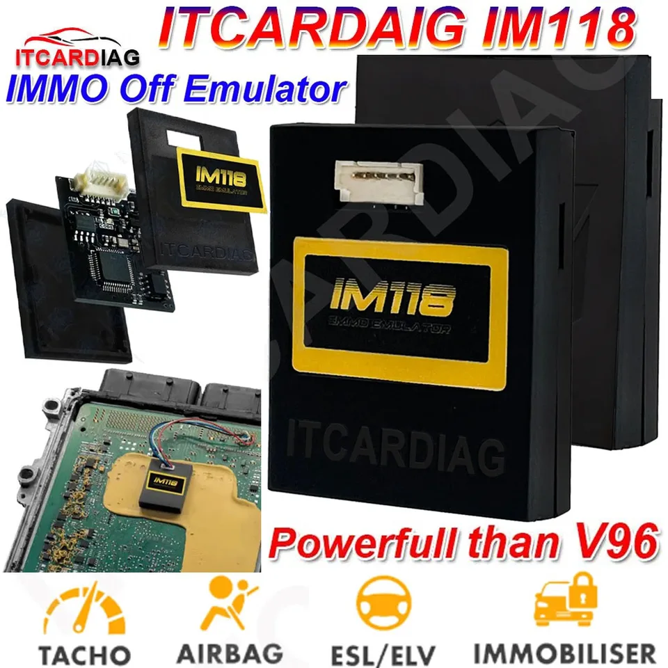 Najnovší emulátor IM118 V118 Itcardiag Universal Immo Off Emulator Immobilizer Diagnostický nástroj Aktualizácia V96 Squa 68 z 80 OF96