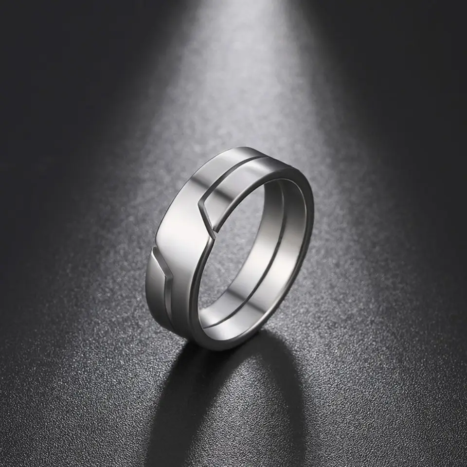 Najnovší prsteň z nehrdzavejúcej ocele pre mužov Dámske prstene Rings Rings Fashion Simple Enquence Enniversary Darček 2024