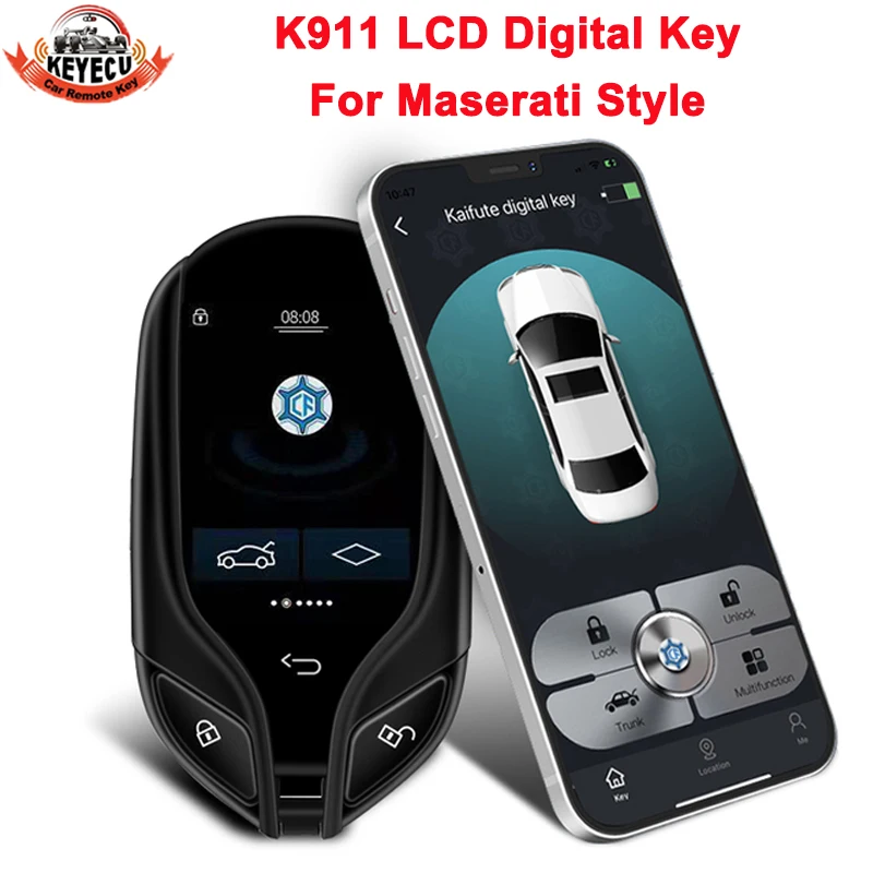 Najnovší vstupný systém K911 PKE KLYTY SYSTÉM PRE MASERATI STYLE SMART LCD KEY PRE BMW pre Lexus pre Audi pre VW Práca s mobilným telefónom