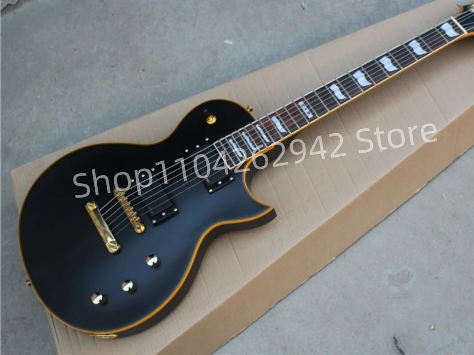 Najpredávanejšia ESP Electric Guitar, Matte Black, Orange Trim, EMG Active Pickup, Doprava zdarma (C100)