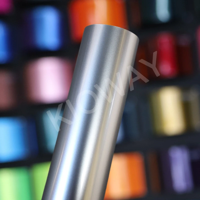 Najvyššia kvalita Pet Liquid Star Strieborný vinylový zábal Film lesk Lesk