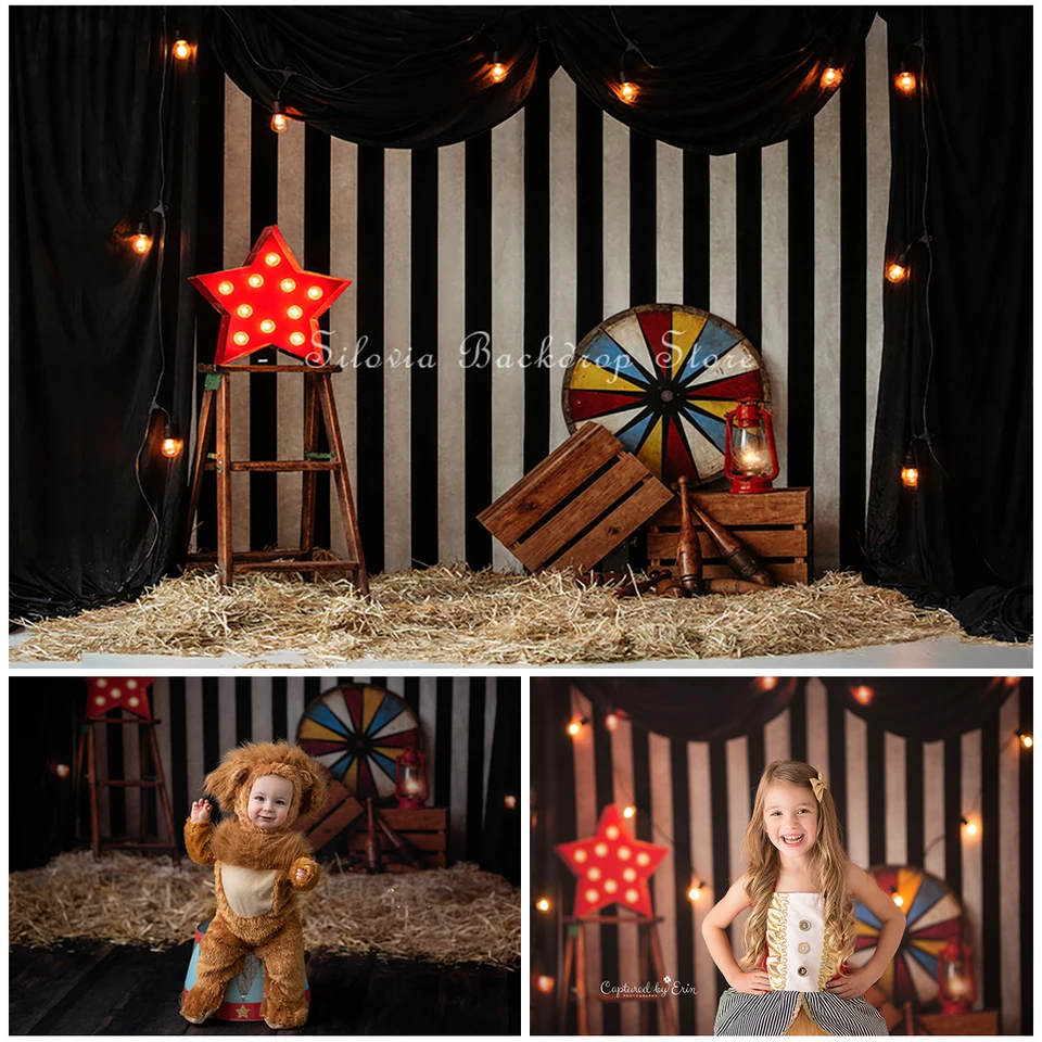 Najväčší showman fotografia Circus Circus Carnival Fiesta Photography Pozadie látka narodeninová torta Smash Photo Studio rekvizity