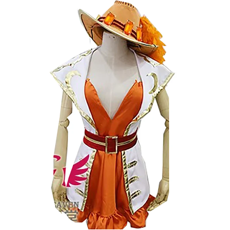 Nami 15. výročie NAMI Cosplay kostým s klobúkom prispôsobený