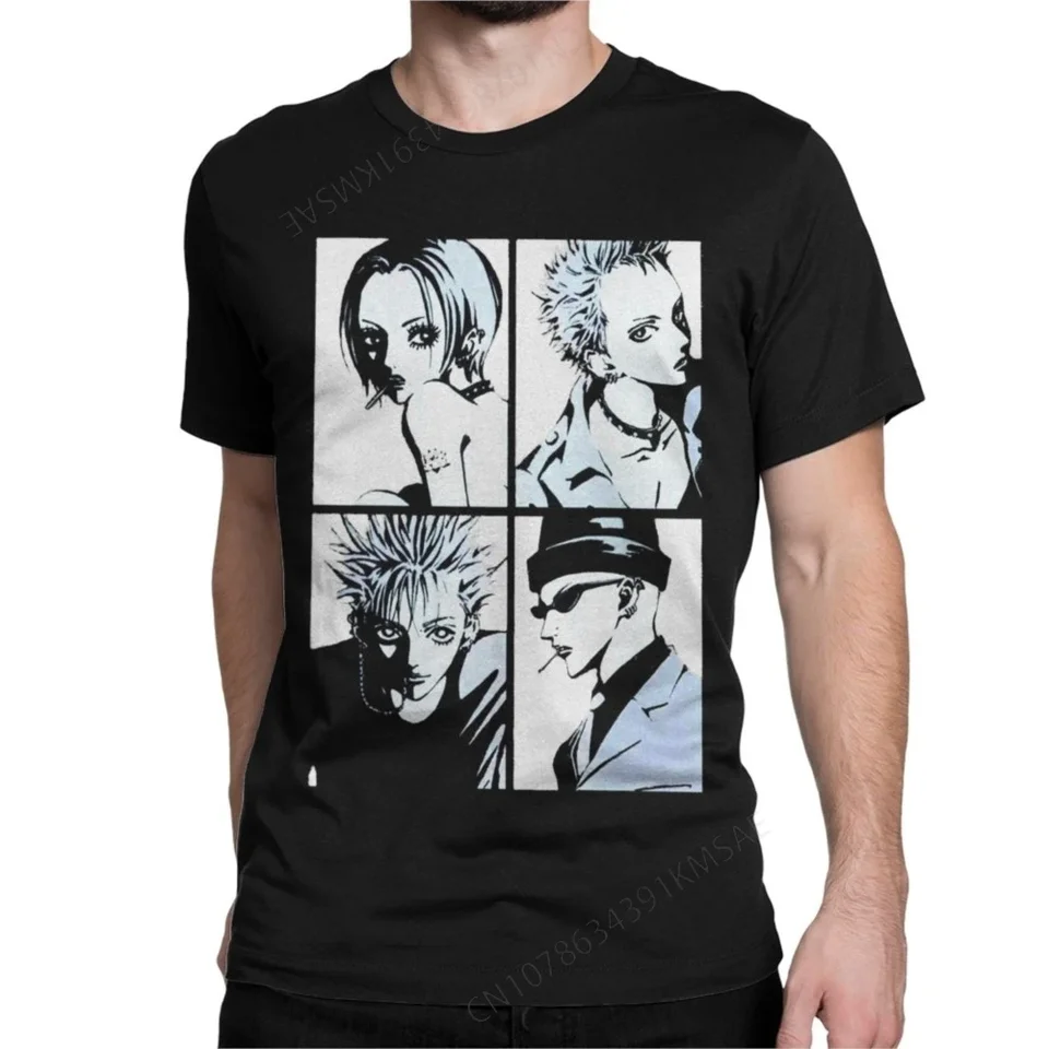 Nana osaki tričká Men Anime manga vtipné bavlnené odpaliská posádka krk s krátkym rukávom tričká letné oblečenie