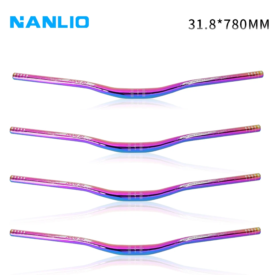 Nanlio vzostup s prehĺtami v tvare horských bicyklov hliníkovej zliatiny na bicykli 31,8*780 mm MTB Časti bicyklov volant pre bicykel