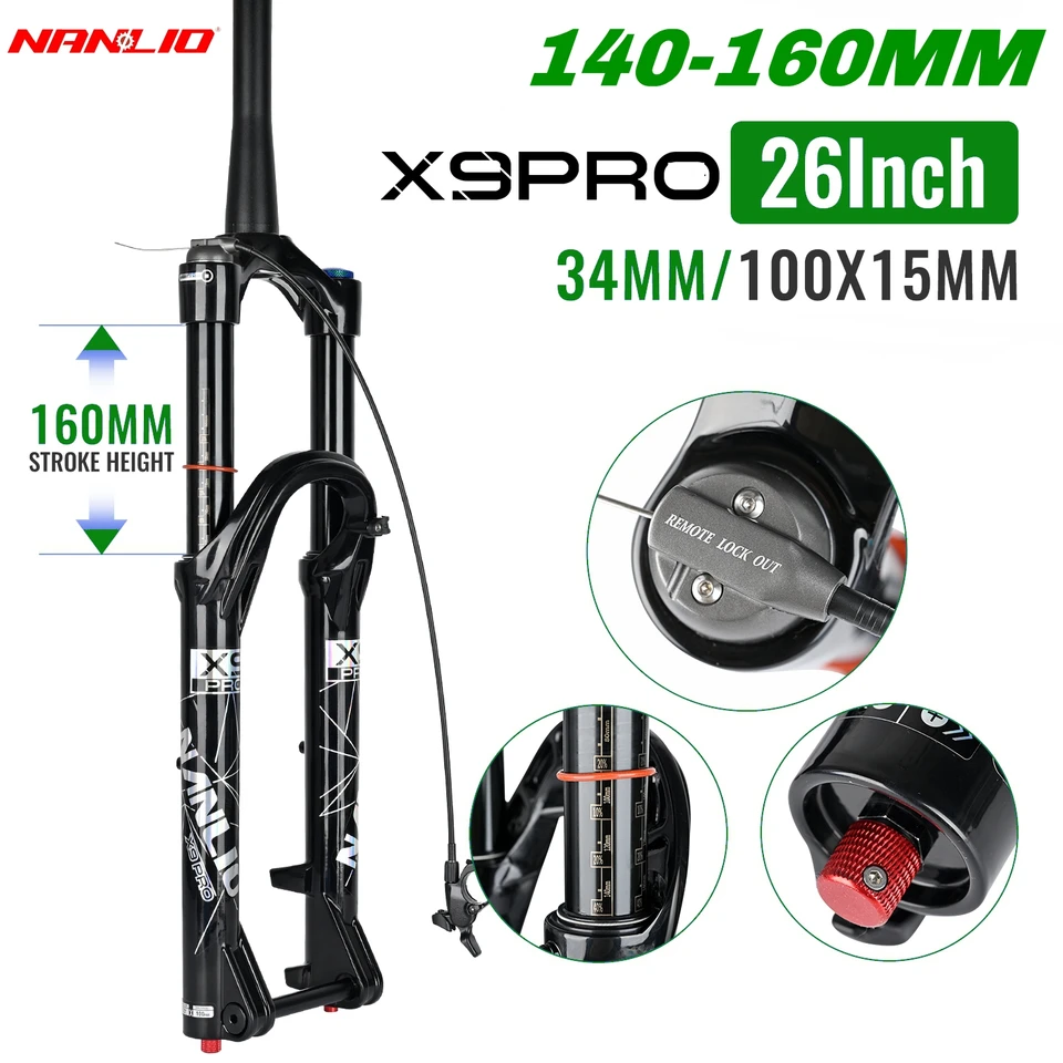 Nanlio X9 Pro Suspension Forks 34 mm 26 27,5 