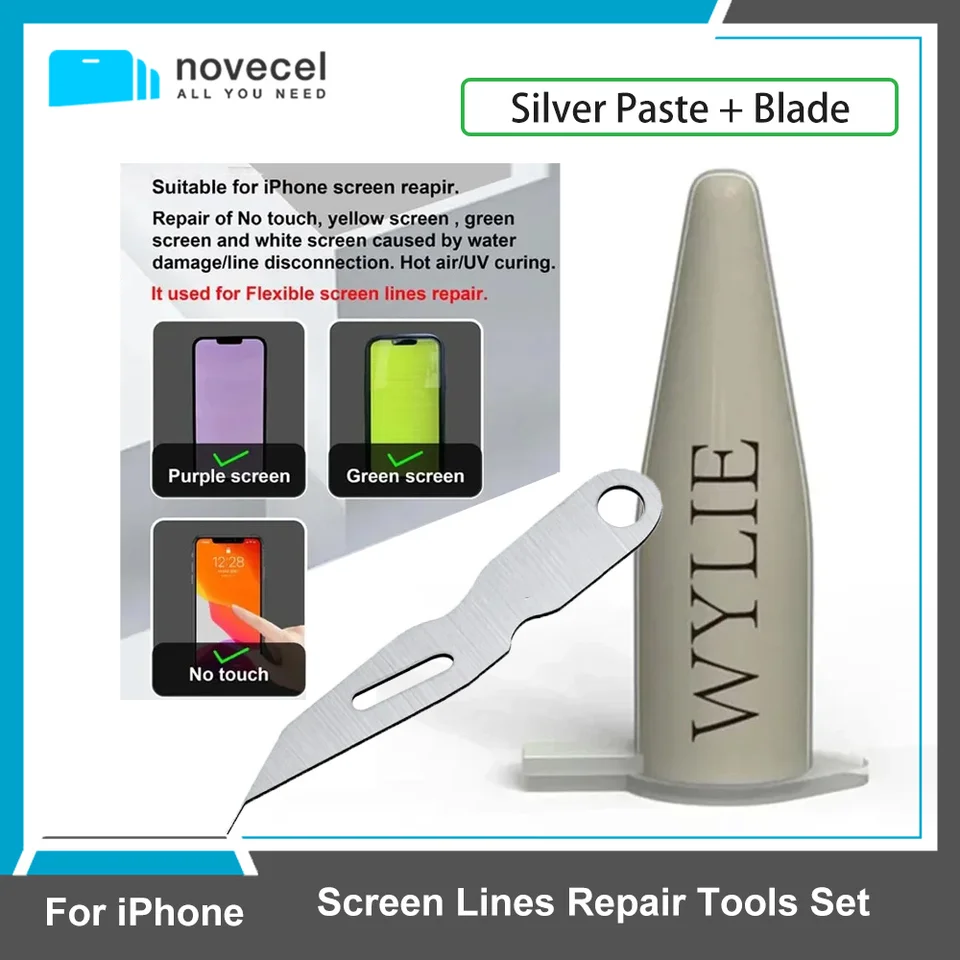 Nano vodivú striebornú pastu Blade Set pre iPhone Screen Water Ingress Cair Opravy