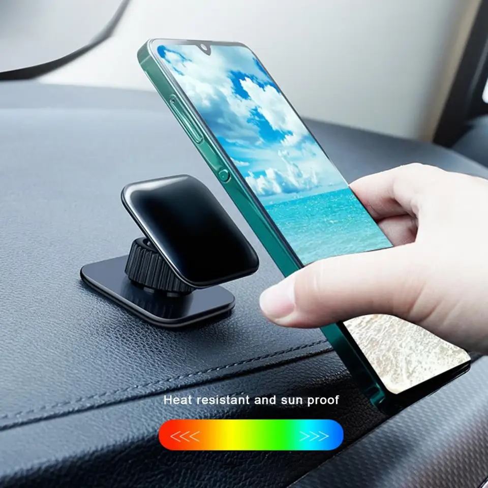 Nanometer Glue mobilný telefón Montáž Universal Adhesive Držiteľ telefónu Mount 360 ° Rotačný stojan pre príslušenstvo pre automatické prístrojové panely