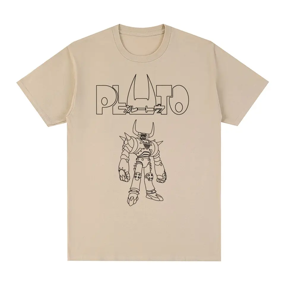Naoki urasawa vintage tričko Pluto z Astro Boy Monster Johan Cotton Men tričko Nové tričko Dámske topy