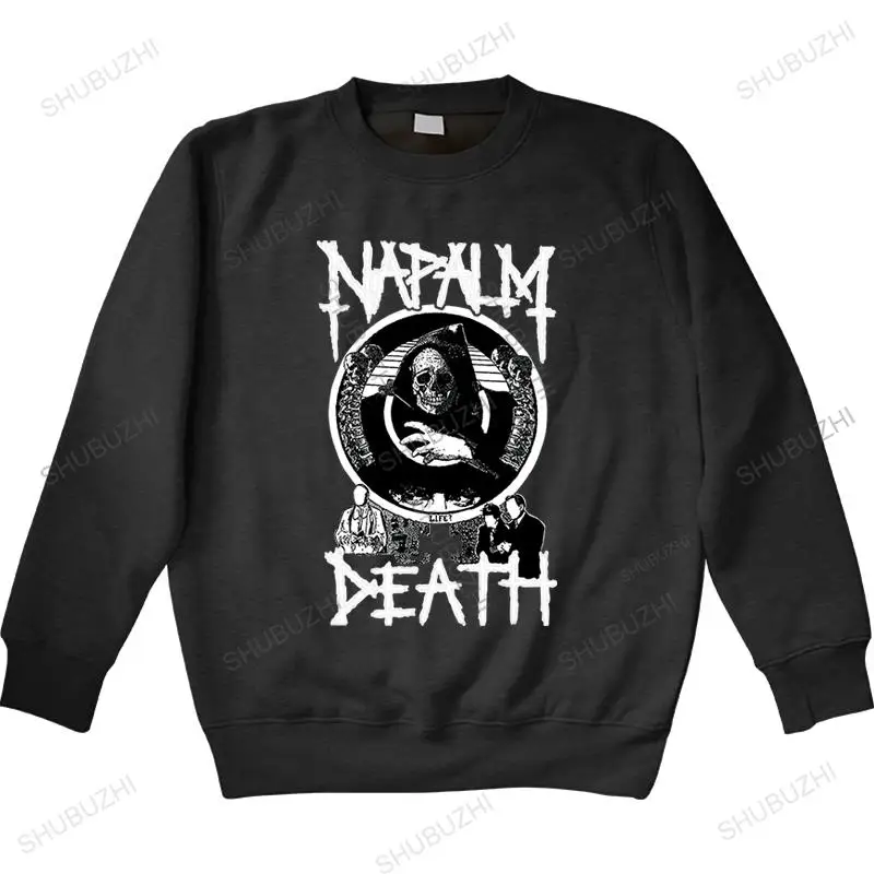 Napalm Smrť 1 kapucňa pánske čierne ovocie tkalky Dtg Drop Shipping Men Autumn mikina Značka Men