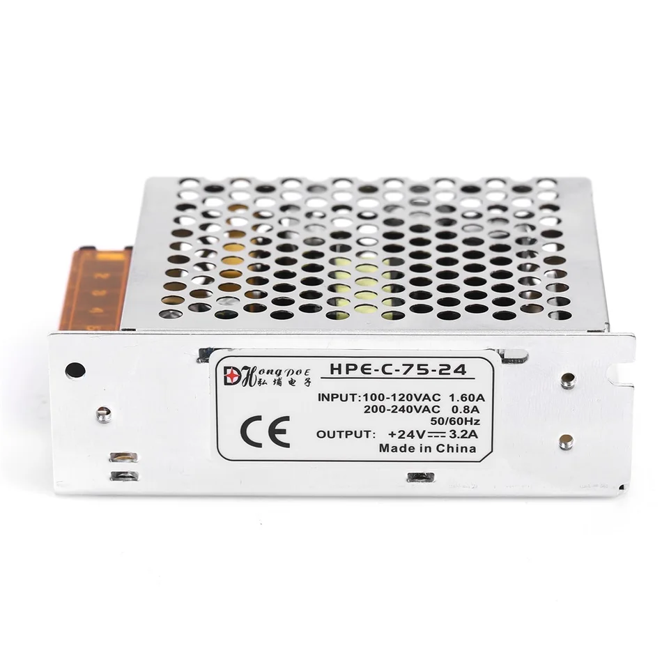 Napájací zdroj DC 24V 3A 76W prepínanie zdrojového zdroja zdroja zdroja 100-240V AC DC SMPS