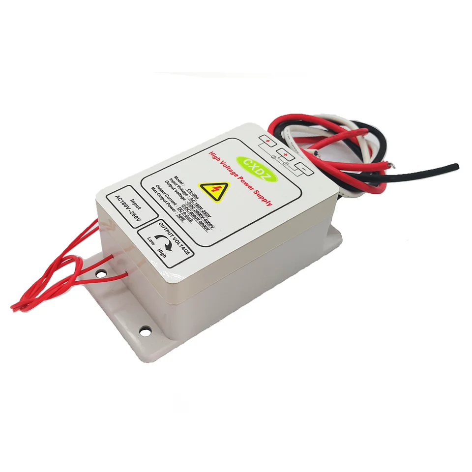 Napájanie vysokého napätia 4 kV/8 kV duálny výstup CX-50B, elektrostatická ionizácia, postrek, čistenie vzduchu