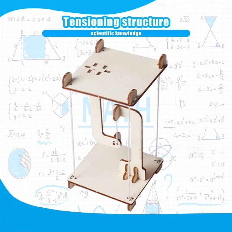 Napínacia štruktúra Veda Malý výroba Malý vynález DIY DIY Vzdelávanie Ručne vyrábané puzzle Experimentálna materiálová hračka