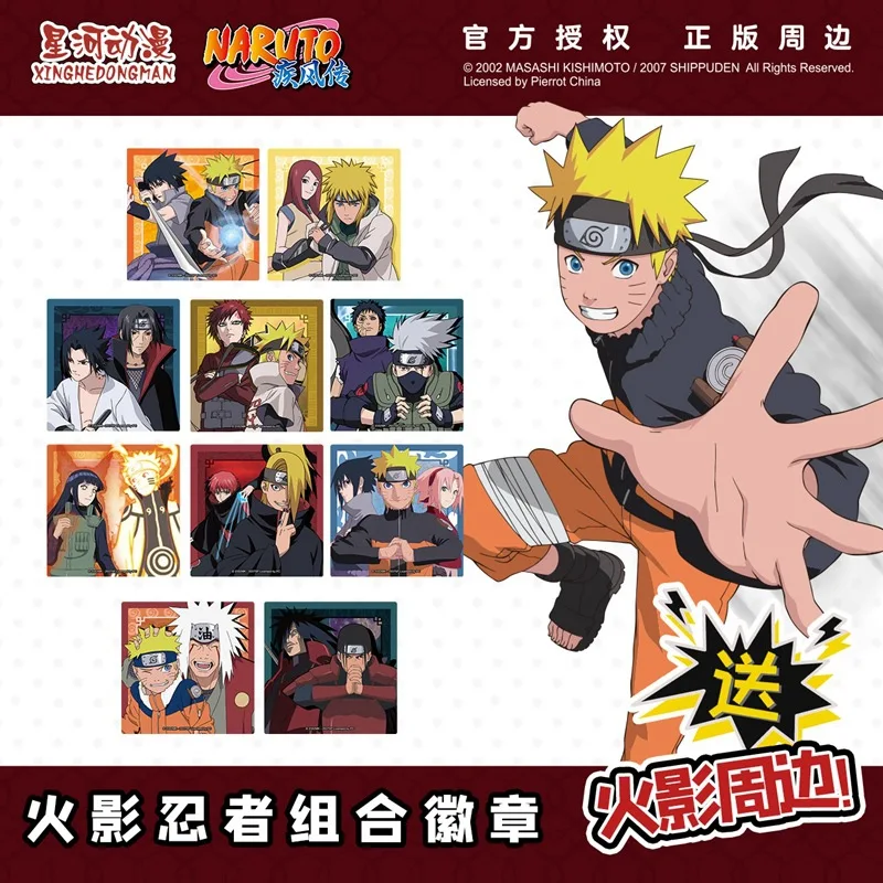 Naruto Minato Kushina Gaara Jiraiya Madara Hashirama Kakashi Obito Čína Oficiálne povolenie Cosplay Connections CP Odznak