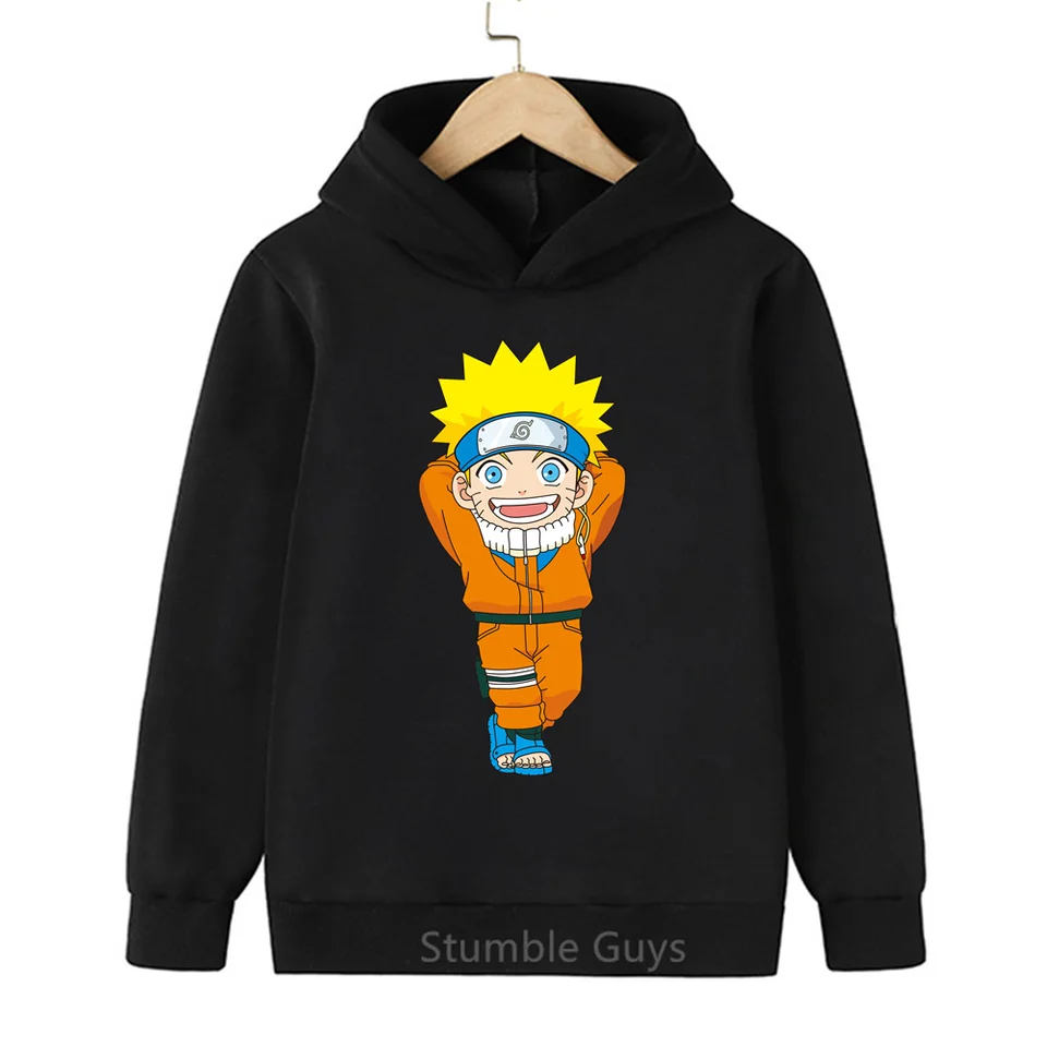 Narutos Fashion Hoodie Detské tlačené príležitostné oblečenie Karikatúra Spring a jesenná mikina Boys Dievčatá mikina Kakashi Tops