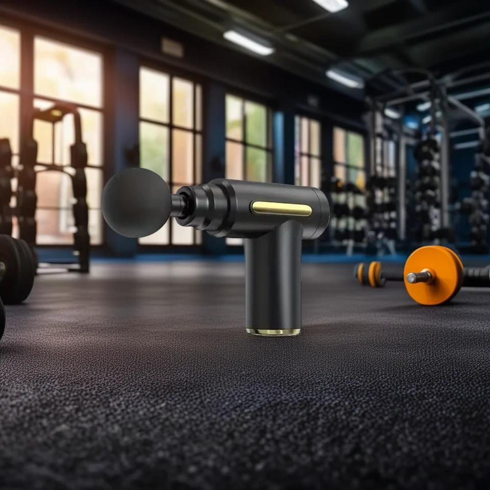 Nastaviteľná rýchlostná masážna pištoľ pre hlboké zotavenie svalov, ručný fitnes nástroj, ktorý používa masáž na zmiernenie bolesti a relaxáciu