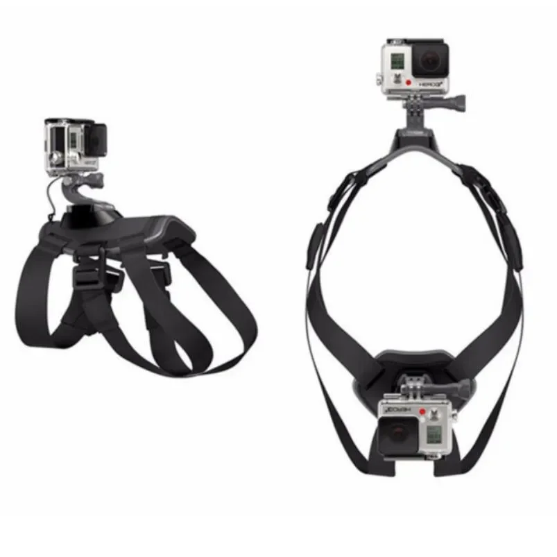 Nastaviteľná skupina Fetch Dog Band pre GoPro Hero 11 10 9 8 7 6 6 Pes Budov pásový remienok Športová kamera Mount Držiteľ pre Sjcam Xiaoyi
