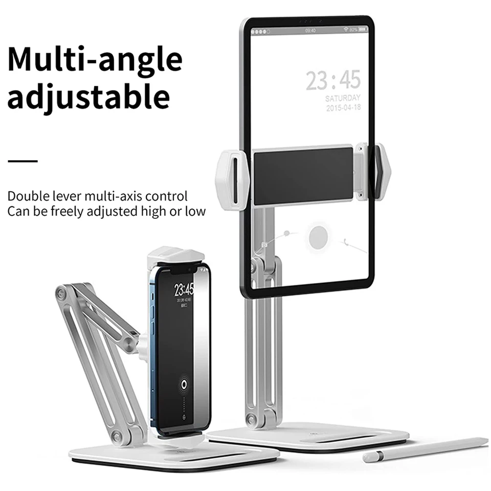 Nastaviteľná tableta stojan na skladanie tabletu stojan pre tablety pre držiak na montáž Tablet Tablet Tablet CLAMP MONT