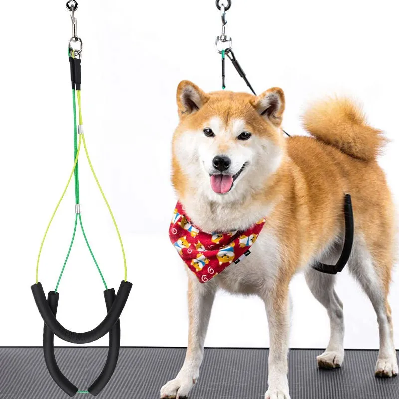 Nastaviteľné domáce zviera pre mačky starostlivosť Služba stola Pet Pet Grooming Leash Stolová slučka D-krúžky D-kúpanie remienok Trakčný pásový pás
