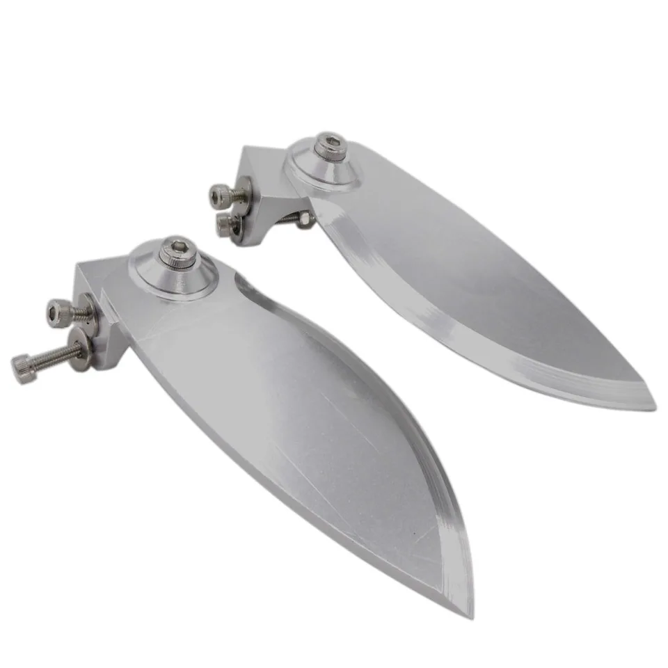 Nastaviteľné rýchlostné zákruty plutvy 90mmx38mm hliníkové plutvy pre 100 cm-130 cm dlhé nitro benzín RC Racing Speed ​​Speed ​​Mono Yacht Yacht