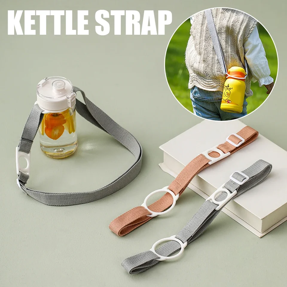 Nastaviteľný držiak na držiak na fľaše s držiakom na držiak na držiak DIY šálka ramenného popruhu prenosná kanvica na kettle na kempovanie piknikových cestovných doplnkov