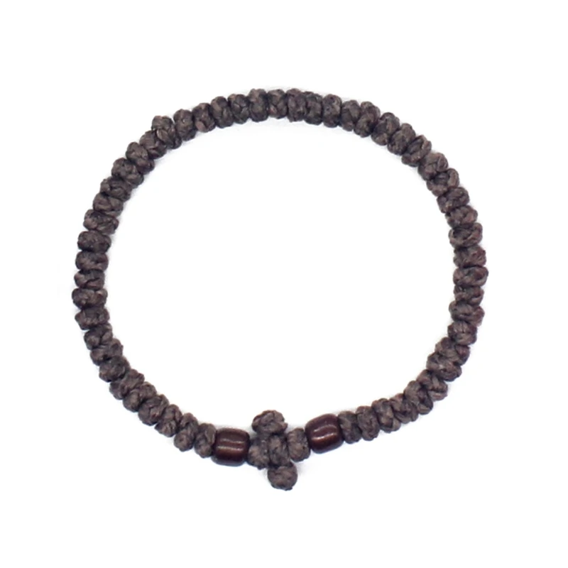 Nastaviteľný grécky ortodoxný náramok kresťanský náramok ručne tkaný unisex náramný náramok náboženský handchain ornament