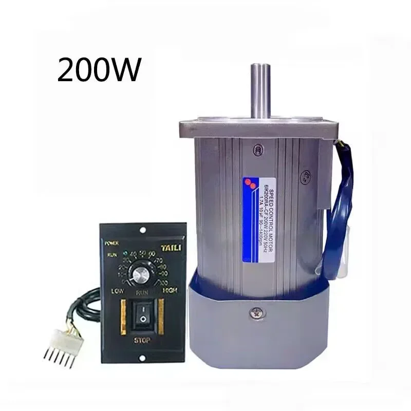 Nastaviteľný motor hriadeľa 200 W jednofázové AC 220V 1400 ot / min alebo 2800 ot./min. Môže byť vpred a spätný motor